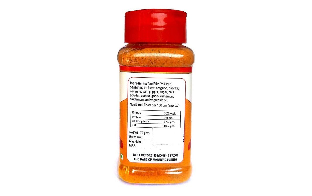 Foodfrillz Peri Peri Seasoning    Bottle  70 grams